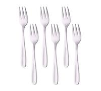 BISDARUN Dessert Forks Set of 6 Cake Fork Stainless Steel Teaforks Silver Pastry-Forks 14 CM(5.5 Inch) Small Forkes for Appetizer Fruit
