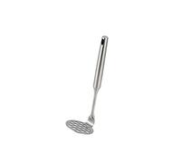 BISDARUN Potato Mashers 304 Stainless Steel(18/8) for Vegetables Fruits Garlic Food Mashers Hand Potato Ricer Metal 1 Piece (20.3 CM Length x 6 CM Width, Silver)