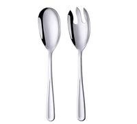 BISDARUN Salad Spoon and Fork Set Stainless Steel Salad Servers Set of 2, Silver Large Serving Spoon and Fork 30.5 cm/12 inches Length