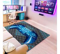 Bisdasdm Gamer Controller Area Rug Non Slip Colorful Gaming Rug Printed Gamepad Play Carpet for Gamer Boys Teen Bedroom Living Room Playroom Decor - 24"x36"in