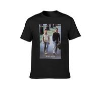BISEGRLIN Men's Rain Man Movie Tom Cruise Dtin Hoffman Cotton T Shirt Black S