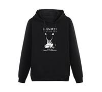 BISEGRLIN Men's Wifi Hi How Are You Daniel Johnston The Unfinished Album Pullover Hoodies Long Sleeve Sweatshirts S Black
