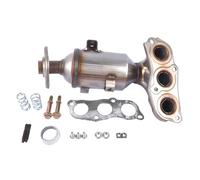 Bisenya Catalytic Converter with Gasket Kit Replacement for 107 C1 Aygo 1.0 Hatchback 998ccm 68HP 50KW (Petrol) 2005-2014 0342K3 171400Q010 758147 Euro IV