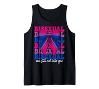 Bisexual And Still Not Into You Funny Bi Pride Flag LGBTQ Tank Top