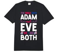Bisexual Bi Pride Flag Bible The Bible Says Adam & Eve So I Comfort Colors Adult Heavyweight T-Shirt
