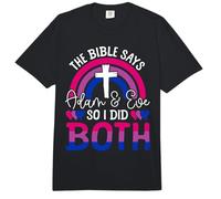 Bisexual Bi Pride Flag Colors Bible The Bible Says Adam & Comfort Colors Adult Heavyweight T-Shirt