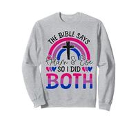 Bisexual Bi Pride Flag Colors Bible The Bible Says Adam & Sweatshirt