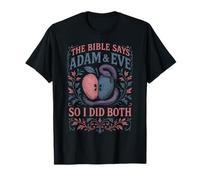 Bisexual Bi Pride Flag Colors Bible The Bible Says Adam & T-Shirt