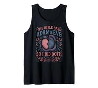 Bisexual Bi Pride Flag Colors Bible The Bible Says Adam & Tank Top