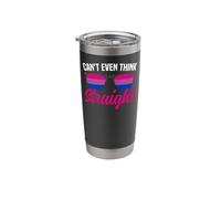 Bisexual Bi Pride Flag Colors Can't Even Think Straight Stainless Steel Insulated Tumbler