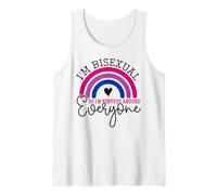 Bisexual Bi Pride Flag Colors I'm Bisexual So I'm Nervous Tank Top