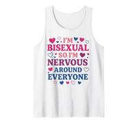 Bisexual Bi Pride Flag Colors I'm Bisexual So I'm Nervous Tank Top