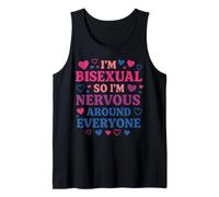 Bisexual Bi Pride Flag Colors I'm Bisexual So I'm Nervous Tank Top