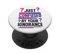 Bisexual Bi Pride Flag Colors Just Confused By Your PopSockets Adhesive PopGrip