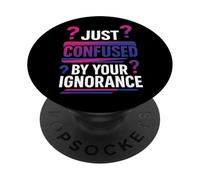 Bisexual Bi Pride Flag Colors Just Confused By Your PopSockets Adhesive PopGrip