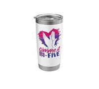 Bisexual Bi Pride Flag Hand Gimme A Bi-Five Stainless Steel Insulated Tumbler