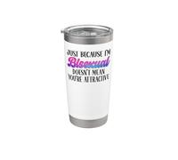 Bisexual Bi Pride Flag Just Because I'm Bisexual Doesn't Stainless Steel Insulated Tumbler