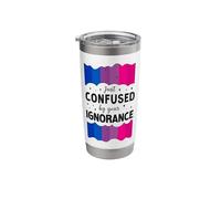 Bisexual Bi Pride Flag Just Confused By Your Ignorance Stainless Steel Insulated Tumbler