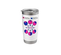 Bisexual Bi Pride Flag Pie Chart Attraction to The Same Stainless Steel Insulated Tumbler