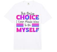 Bisexual Bi Pride Flag The Only Choice I Every Made was to Comfort Colors Adult Heavyweight T-Shirt