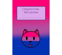 Bisexual Bi Pride Kawaii Kitty Cat 6x9 120 Pages College Ruled Notebook For LGBTQ+ Kawaii Lovers Students Teens