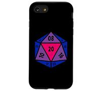 Bisexual D20 Dice Bi Pride Flag Gender Equality Gaymer LGBTQ Case for iPhone SE (2020) / 7 / 8