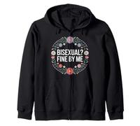 Bisexual Fine By Me LGBTQ+ Message Pride - Zip Hoodie