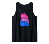 Bisexual Flag Color Frogs Subtle Bi Pride LGBTQ Aesthetic Tank Top