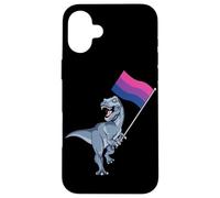 Bisexual Flag Dinosaur Bi Pride LGBT Nonbinary Gay Lesbian Case for iPhone 16 Plus