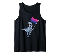 Bisexual Flag Dinosaur Bi Pride LGBT Nonbinary Gay Lesbian Tank Top