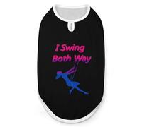 Bisexual I Swing Both Ways Dog And Cat Clothes Pet Summer Sleeveless T Shirt Basic Vest S
