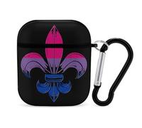 Bisexual LGBT Pride Flag Fleur De Lis Case Compatible with AirPods 2nd 1st