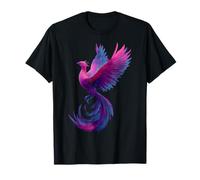 Bisexual Phoenix Bird Bi Pride Flag Rising From Ashes T-Shirt