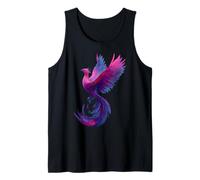 Bisexual Phoenix Bird Bi Pride Flag Rising From Ashes Tank Top