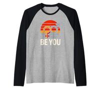 Bisexual Pride Be You Modern Women's Pride Flag LGBTQ+ Raglan Baseball Tee