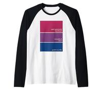 Bisexual Pride Color Paint Swatch Humor Raglan Baseball Tee