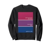 Bisexual Pride Color Paint Swatch Humor Sweatshirt
