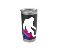 Bisexual Pride Flag Bigfoot Stainless Steel Insulated Tumbler