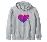 Bisexual Pride Flag Zip Hoodie