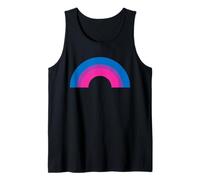 Bisexual Pride Rainbow with Bisexuality Flag Colors Tank Top
