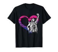 Bisexual Pride Statue Of Liberty LGBT-Q Bi Flag Men Women T-Shirt