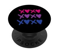Bisexual Pride Valentine's Day Subtle LGBT and LGBTQ Cute PopSockets Adhesive PopGrip