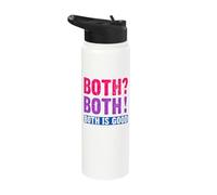 Bisexuality, Bisexual Saying, Both? Both! Both is Good Stainless Steel Insulated Water Bottle