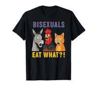 Bisexuals eat What Donkey Chicken and cat T-Shirt