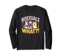 Bisexuals Funny Eat What Animals Gay Pride LGBTQ Long Sleeve T-Shirt
