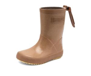 Bisgaard Girl's Fashion Rain Boot, Brown Glitter, 12 UK Child