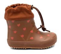 Bisgaard Unisex Kid's Thermo Baby Rain Boot, Chocolate Heartbeat, 8 UK Child