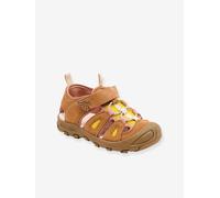 BISGAARD PARKER sandal in suede leather and neoprene for children camel