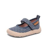 Bisgaard Unisex Kid's Barefoot Ballet Loafer, Navy dots, 8 UK Child