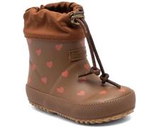 Bisgaard Unisex Kid's Thermo Baby Rain Boot, Chocolate Heartbeat, 6 UK Child